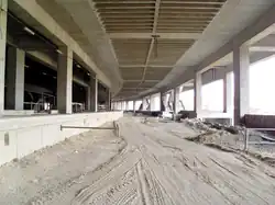 Belgrade's new railway station Prokop under construction as of 2008