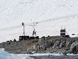 Foundations of "Station J" with modern monitoring equipment