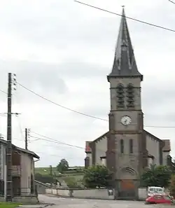 The church in Provenchères-lès-Darney