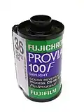 Provia 100F [RDP III] roll.