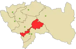 Location of Concepción in the Junín Region