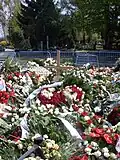 Grave of Przemysław Gosiewski after burial