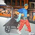 Artwork – Man pulling cart