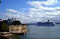 Cruise ship entering San Juan Bay
