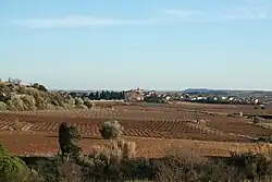 A general view of Puisserguier