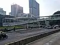 Skybridge to access the station