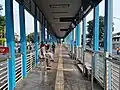 The old station's platform extension