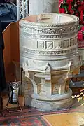 Carved-stone pulpit, 19th century