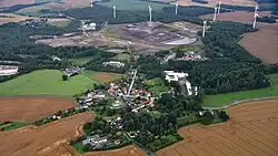Airborne View of the Village