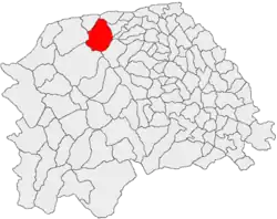Location in Suceava County