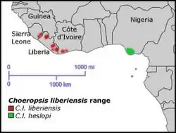 Map of range