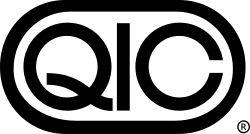 A roundel containing the letters "QIC"