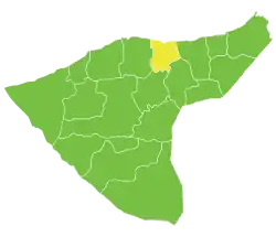 Qamishli Subdistrict in Syria