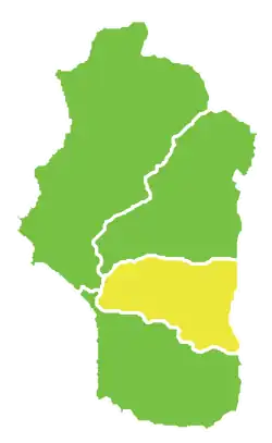 Map of Qardaha District within Latakia Governorate