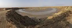 Mud volcano in Aqqala County