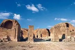 Qasr al-Mushatta in Jordan, possibly built by al-Walid II (r. 743–744)[63]