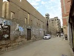 The remains of the rab or apartment bloc of Qaytbay's complex, north of the mosque