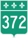 Route 372 marker