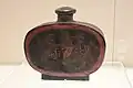 Lacquered flask, Qin-Han dynasty, Hubei Provincial Museum