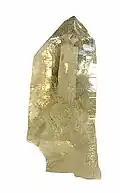 Natural citrine crystal from Brazil
