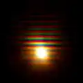 Light source positioned 25 cm away from the camera lens.