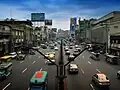Post-war modernist shophouses in Quiapo, Manila, Philippines