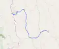 Course of the Agrio River