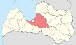 Location within Latvia in 1940