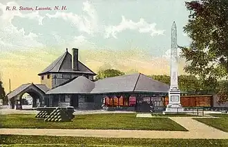 Railroad station, c. 1910