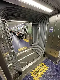 Open gangway on an R211T
