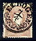 Type R2So-f (the small o means ornamented frame for ELBOGEN (Loket) (15x3 Points)