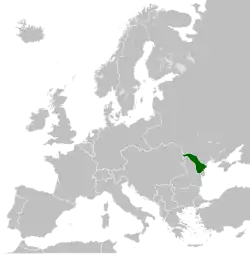 Territory claimed by the Moldavian Democratic Republic