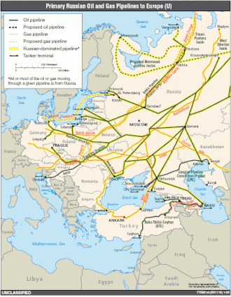 Image 74Russia was a key oil and gas supplier to Europe (map from 2013). This changed with the Russian invasion of Ukraine in 2022. (from Energy policy)