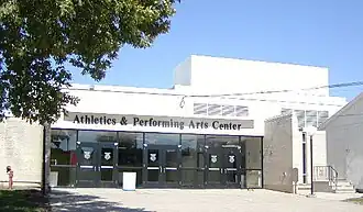 Rosemount High School Athletics and Performing Arts Center entrance
