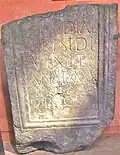 RIB 263[31] Tombstone of Claudia Crysis, who lived to the age of 90.