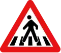 Pedestrian crossing ahead