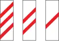 Supplementary panels for level crossing with a railway
