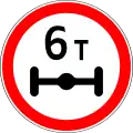 3.12 Weight limit per axle