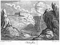 Rabenstein Castle, 1810 steel engraving by Johann Nussbiegel