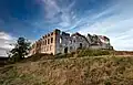 Rabsztyn Castle during reconstruction