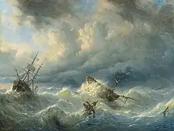 Ships on a Stormy Sea. 1840