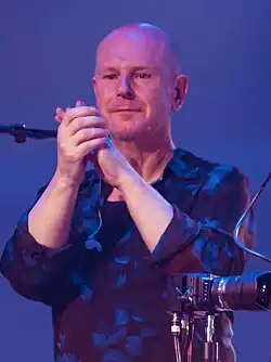 Selway performing with Radiohead in 2025