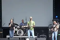 The group performing