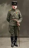 Rafael de Nogales Mendez in Otoman uniform with Gallipoli Star.