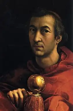 Detail from portrait of Luigi de' Rossi by Raphael