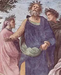 Dante Alighieri, Homer and Virgil