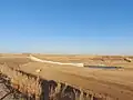 The dam's spillway