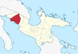 Map of Camarines Sur with Ragay highlighted