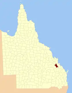 Location within Queensland