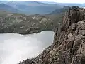 Looking down on Lake Myrtle from near the summit